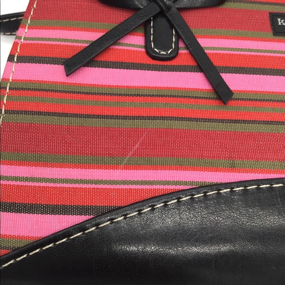 Kate Spade Pink/Black Striped Mini Purse - Picture 8 of 8